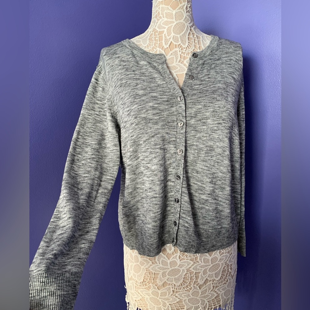NWOT Croft & Barrow Gray Cardigan Petite XL XLO